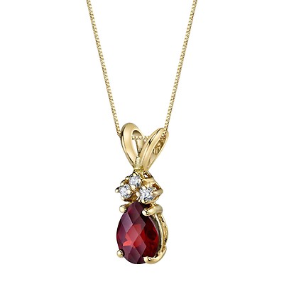 Ruby and deals diamond pendant necklace