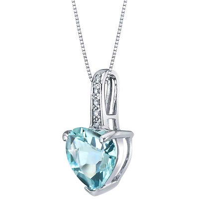 Sapphire and Diamond Starburst Necklace in White Gold – www