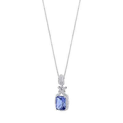 Tanzanite & CZ Harmony Pendant Necklace | Ruby & Oscar