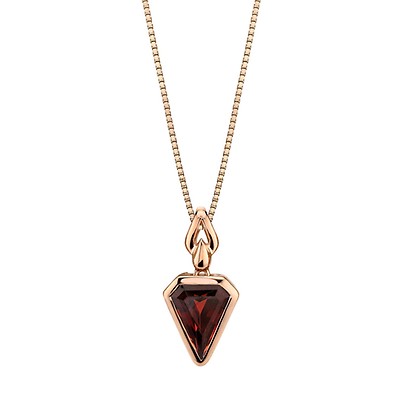 Amethyst Pendant Necklace in solid 9ct rose gold | Ruby & Oscar