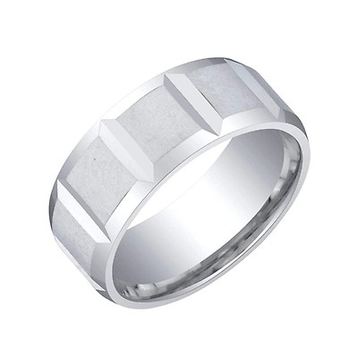 Men's Sapphire Ring in Sterling Silver