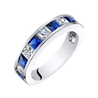 Argentium® Silver Blue Topaz Spiral Ring - Modern – MONOLISA