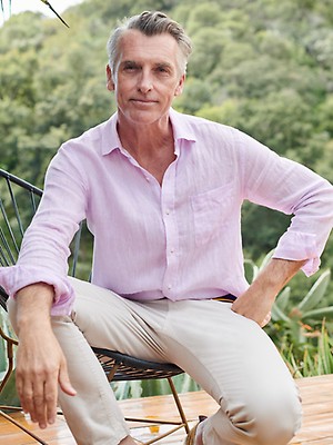 Lt_Pink Gramercy Classic Fit Shirt Linen | Men's Shirts | J.McLaughlin