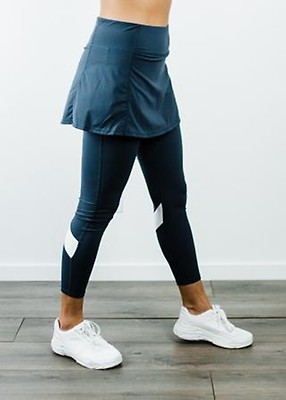 Short Sport Skirt With Attached Long Leggings