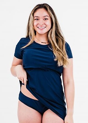 Nikki Nursing and Maternity Swim Tunic With Bikini Bottom