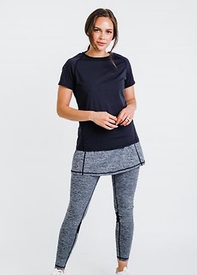 Pro Performance Top With Short Lycra® Sport Skirt With Attached 27" Leggings