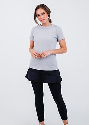 Pro Performance Top With A-line Lycra® Short Sport Skirt With Attached 27" Leggings
