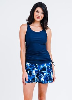 Maya Tankini Swim Top With 4" Board Shorts