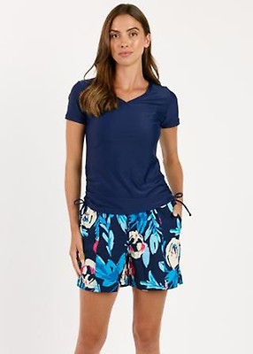 V-Neck Adele Swim Top With 4" Board Shorts