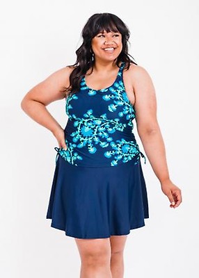 Plus Size Maya Tankini Swim Top With Flowy Swim Skort