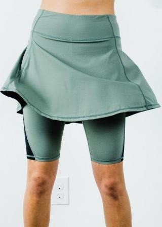 Midi Sport Skirt With Attached 10" Leggings