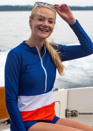 Half-Zip Wahoo Rash Guard