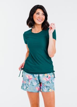 Adele Swim Top With 4" Board Shorts