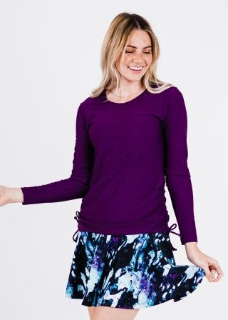 Nora Swim Top With Flowy Swim Skort