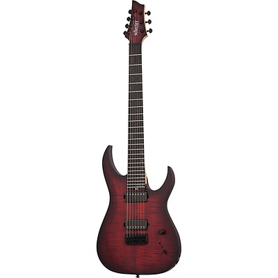 Schecter Reaper-7 Multi-Scale Inferno Burst 7 String Guitar