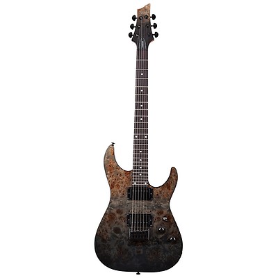 Schecter Pt Standard Black Fade Burst Burl Electric Guitar | PMT Online