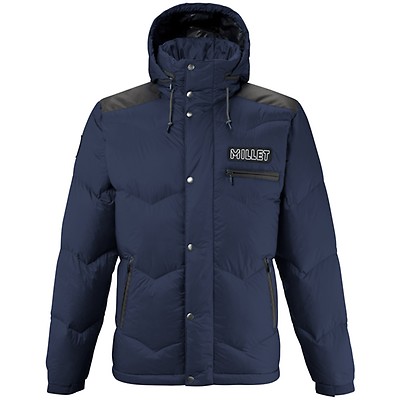 Mens navy blue hot sale down jacket