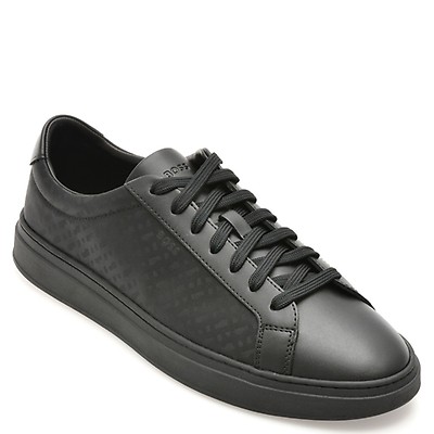 Pantofi sport BOSS negri, 6481, din material textil | Otter Romania