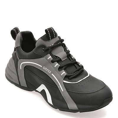 Pantofi sport GRYXX negri, 61030, din material textil | Otter Romania