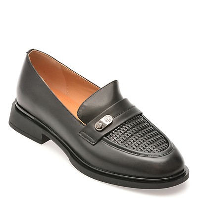 Mocasini GRYXX negri, M304, din piele naturala lacuita | Otter Romania