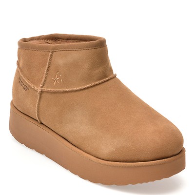 Ghete EPICA maro, 2063, din piele intoarsa | Otter Romania