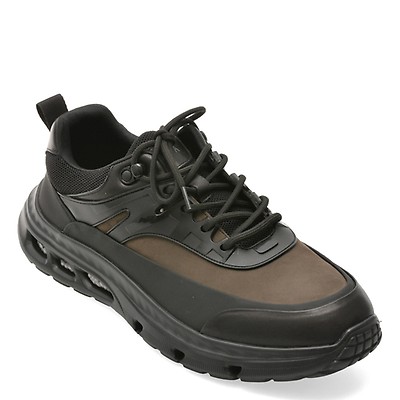 Pantofi sport GEOX negri, U55EZA, din piele ecologica | Otter Romania