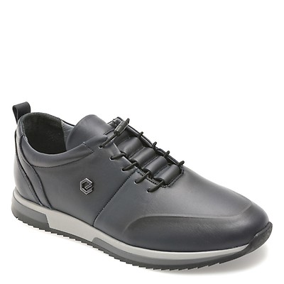 Pantofi sport GEOX negri, U55EZA, din piele ecologica | Otter Romania