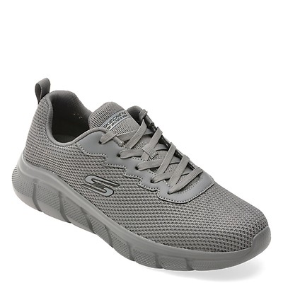 Pantofi sport SKECHERS negri, BOBS B FLEX HI, din material textil