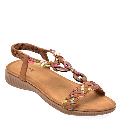 Sandale RIEKER aurii, V7573, din piele ecologica | Otter Romania
