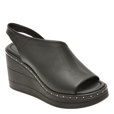 Sandale SKECHERS negre, ARCH FIT, din material textil | Otter Romania