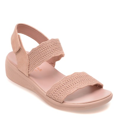 Sandale SKECHERS gri, ARCH FIT OASIS, din material textil | Otter