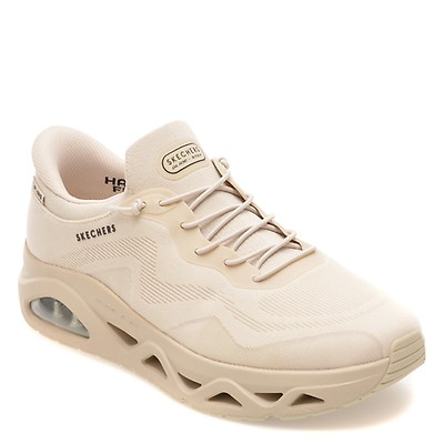 Pantofi sport SKECHERS albi, UNO GEN1, din piele ecologica | Otter