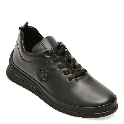 Pantofi RIEKER negri, 10424, din piele naturala | Otter Romania