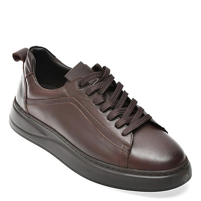 Pantofi sport BOSS maro, 8757, din material textil | Otter Romania