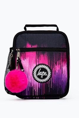 Hype Unisex Scribble Heart Pink Crest Lunchbox