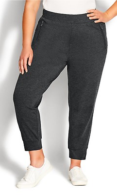 Women's Plus Size Women's Plus Size Vintage Jogger Pant - black