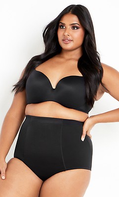 Women's Plus Size Black Smooth & Chic Thigh Shaper