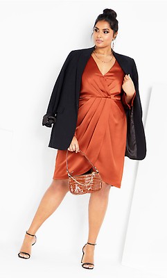 City chic outlet opulent wrap dress