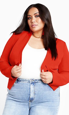 Torrid red clearance jacket