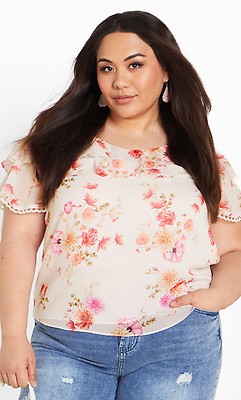 Women's Plus Size Phoebe Jungle Print Top