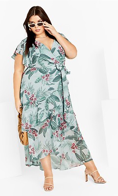 Blossom Tie Flutter Sleeve Relaxed Jumpsuit - jade