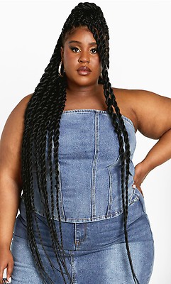 Women's Plus Size Hallie Light Denim Dress