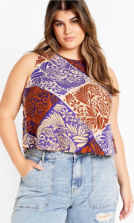 Women's Plus Size Casey Navy Top