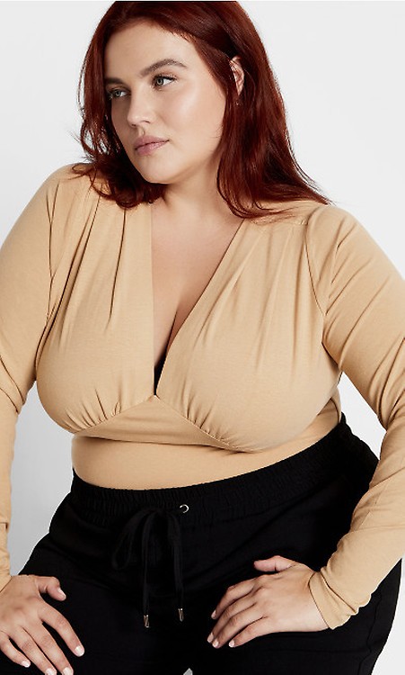 売れ筋商品|||シティーシック カットソー トップス レディース Plus Size Sienna Zebra Top Black City Chic Women's Plus Size Top Sienna Zebra, Black, 12 at