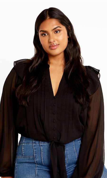 売れ筋商品|||シティーシック カットソー トップス レディース Plus Size Aria Shirt Champagne 222339champagne-1.jpg