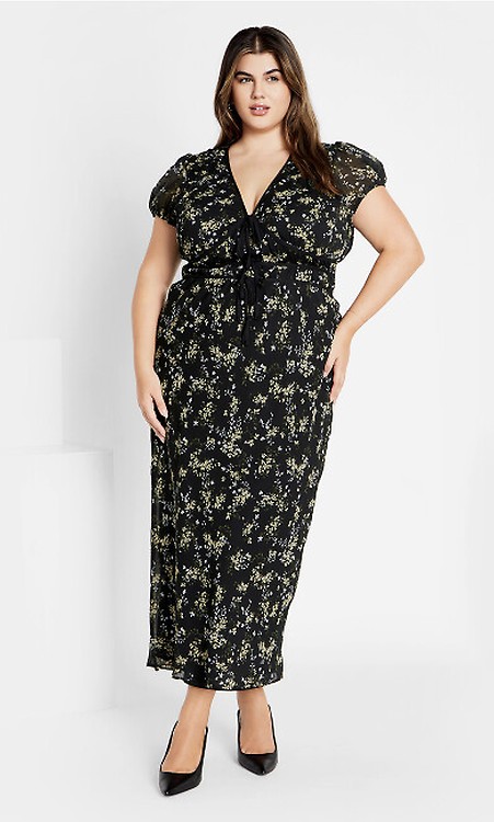 ★SINCETHEN★ BLACK DAISY LONG DRESS Black daisy long dress – SINCETHEN