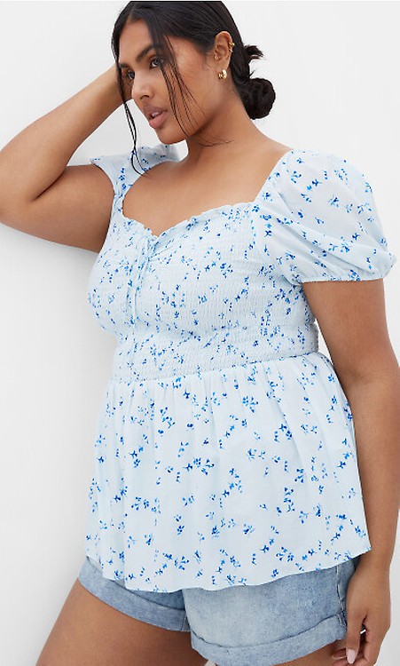 売れ筋商品|||シティーシック カットソー トップス レディース Plus Size Daydreamer Print Top Ditsy daydream Women's Plus Size Daydreamer Black Print Top