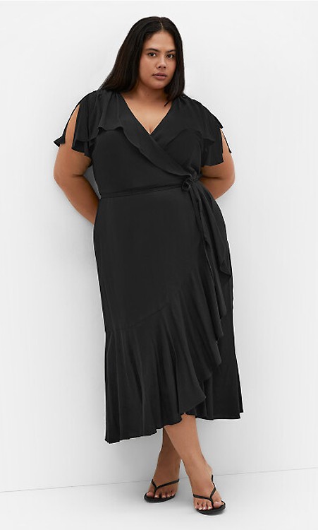 City Chic Plus Size Tahitian Maxi Dress - Halter Neck Tiered Summer Dress For Curves