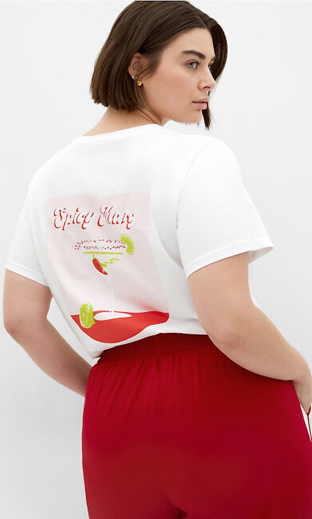 Women's Plus Size Oversized Angels Dusty Rose Tee