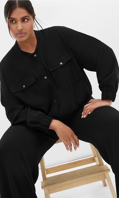 Women's Plus Size Annabelle Black Boucle Jacket